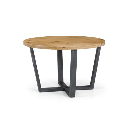 Brooklyn Oak Round Dining Table (D120 x W120 x H76cm)