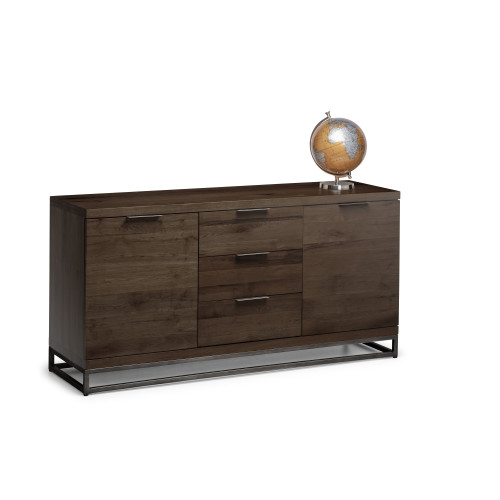Brooklyn Dark Oak 2 Door 3 Drawer Sideboard (D45 x W150 x H76cm)