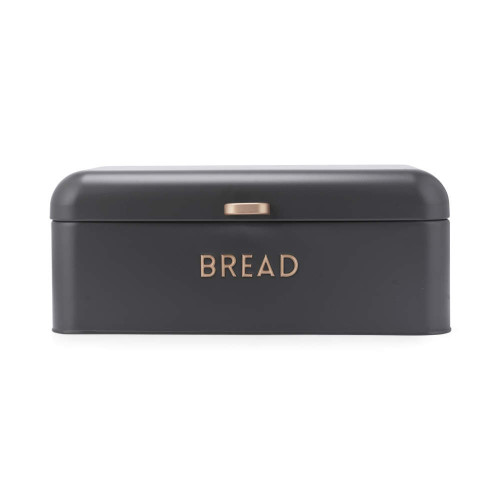 Salter Pebble Carbon Steel Bread Bin - Charcoal