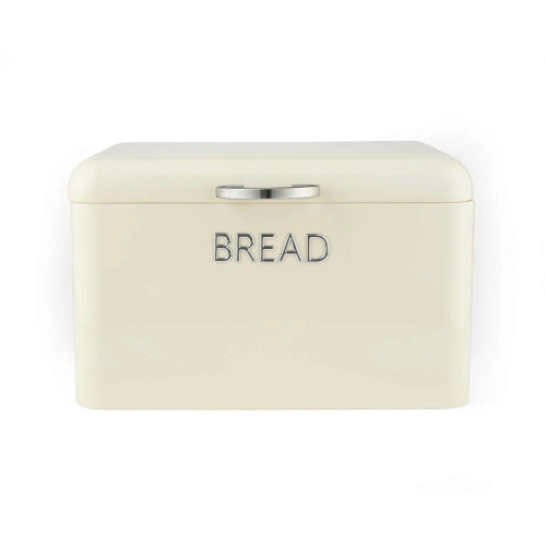Salter Retro Carbon Steel Bread Bin - Cream