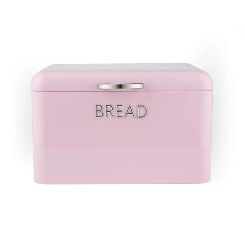 Salter Retro Carbon Steel Bread Bin - Pink