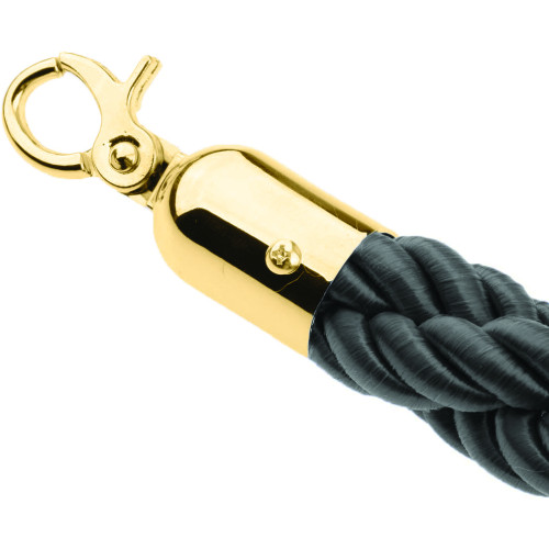 Gold and Black Barrier Rope 1.5m