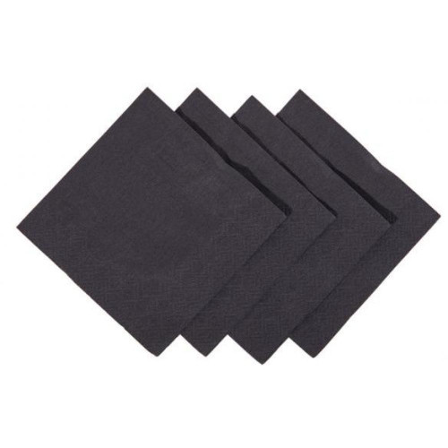 2 Ply Cocktail Napkin 24cm in Black (Box of 2000)