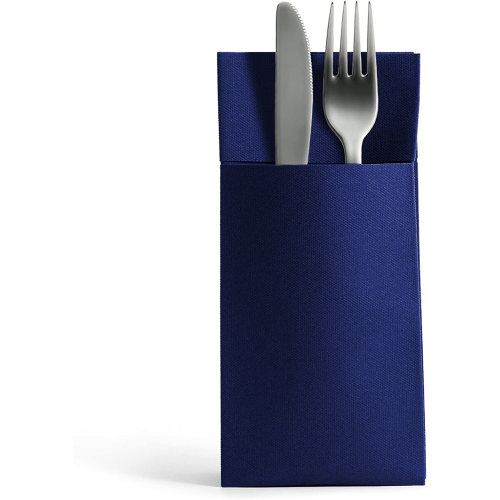 Cutlery Pocket Pouch Napkin in Blue (Box of 500)