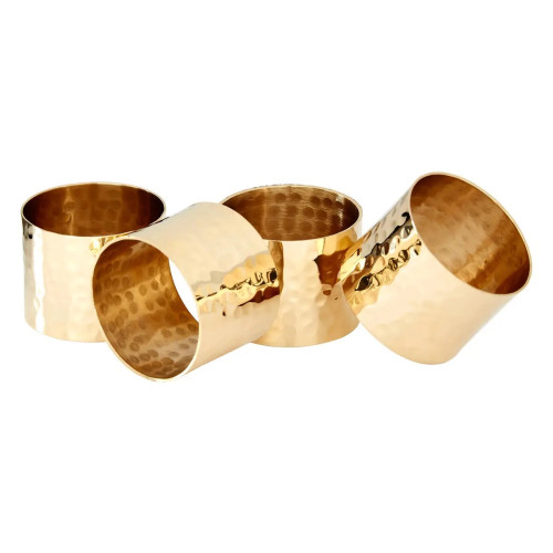 Hammered Gold Napkin Rings H4 x D5 x W5cm