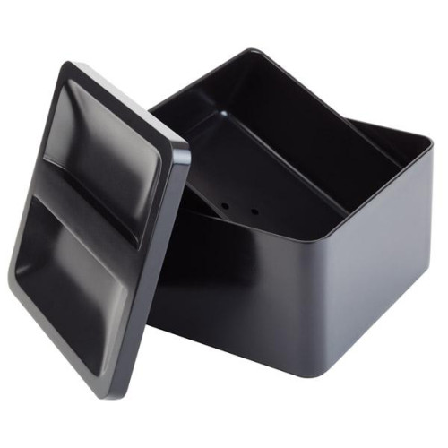 Black Polypropylene Square Ice Bucket 7.5 Litre