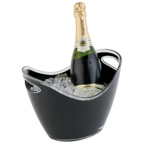 Black Plastic Champagne Bucket 3 Litre