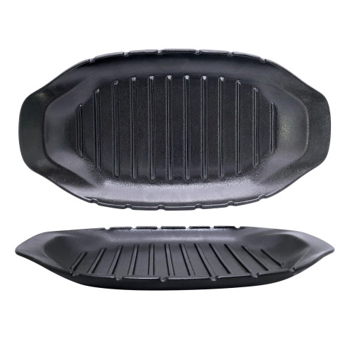 Cast Iron Effect Oval Skillet 43 x 23cm (Box of 4)