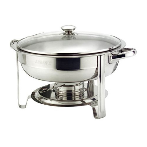 Round Chafer with Glass Lid 4.5 Litre