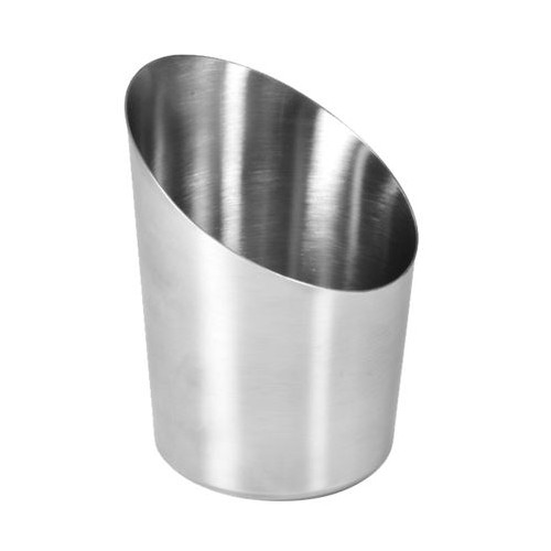 Stainless Steel Angled Conic Presentation Cup 9.5cm