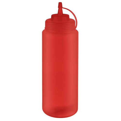 Squeeze Bottle with Cap 0.65 Litre - Red