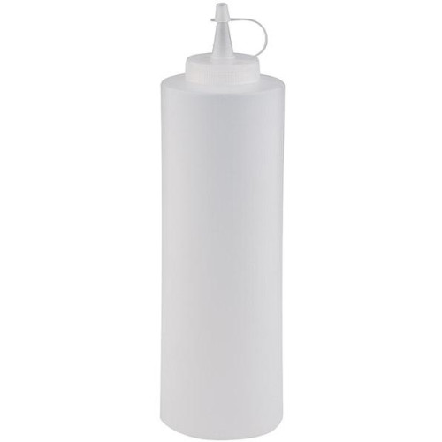 Squeeze Bottle with Cap 0.65 Litre - White