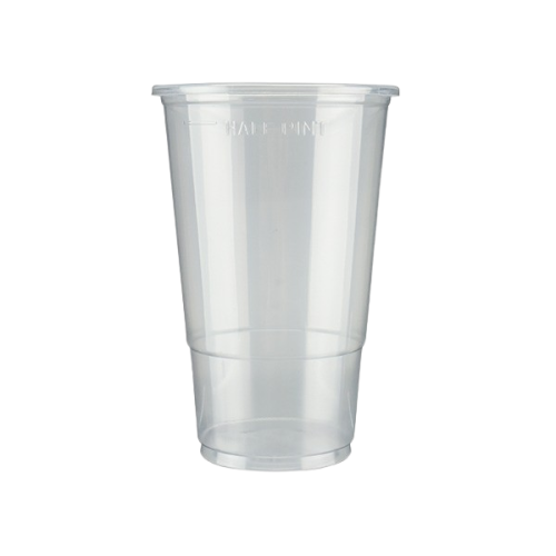 Flexy Recyclable Plastic Half Pint to Brim Cup (Box of 1000)