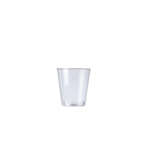 Flexy Recyclable Plastic Shot to Brim Cup (Box of 1000)