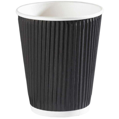 Black Ripple Cup 355ml / 12oz (Box of 500)