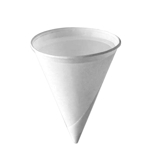 White Recyclable Paper Water Cones (Box of 1000)