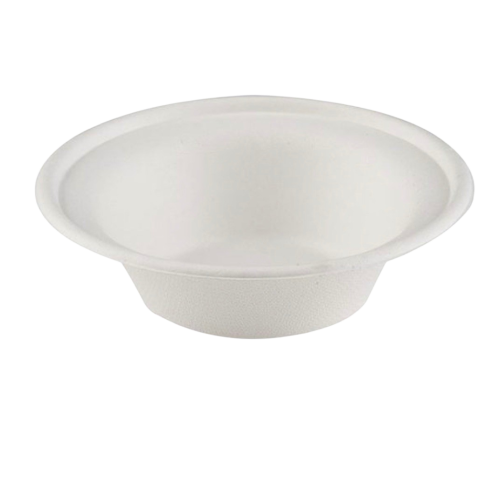 White Bagasse Round Bowl 16cm (Box of 500)