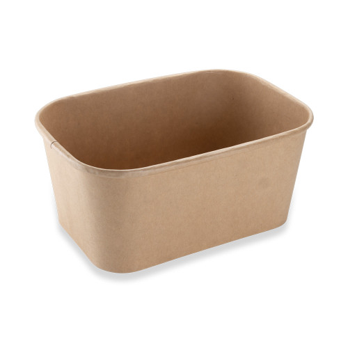 Kraft Rectangle Food Bowl 1000ml (Box of 300)