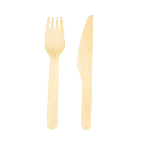 Wooden Knife and Fork Set (Box of 1000)