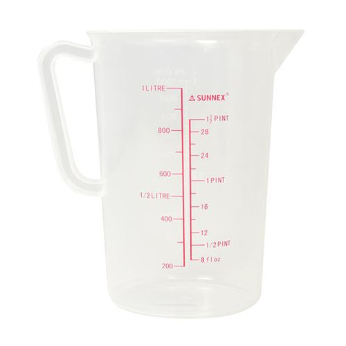 Clear Polypropylene Measuring Jug 1 Litre