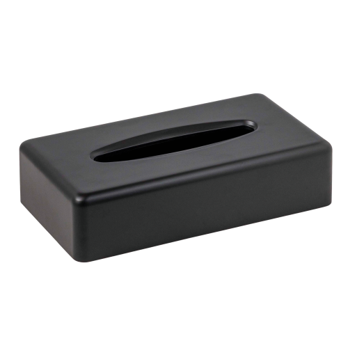 Long Tissue Box Cover in Black 26 x 14cm (Box of 5)