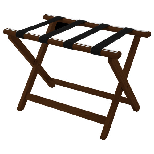 York Dark Wood Wooden Luggage Rack