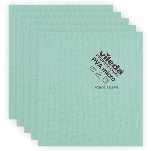Vileda PVA Microfibre Cloth (Box of 5) - Green