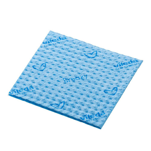 Vileda Breazy Novolon Microfibre Cloth (Box of 25) - Blue