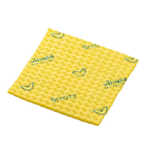 Vileda Breazy Novolon Microfibre Cloth (Box of 25) - Yellow