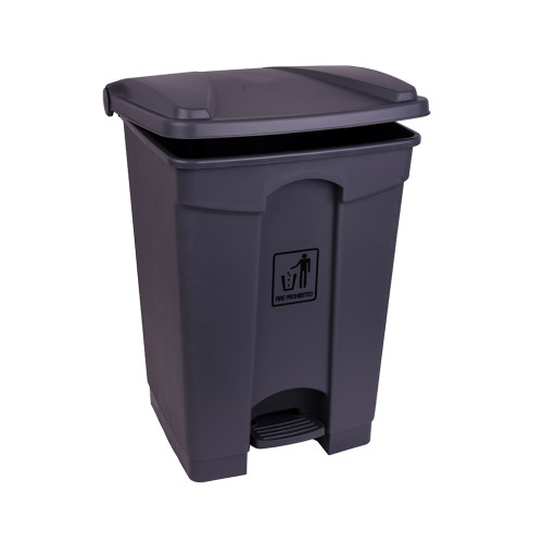Polypropylene Pedal Bin 45 Litre (H60 x W41 x D41cm) (Box of 4) - Grey