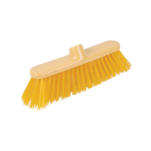Professional Screw Thread Broom Head with Stiff Fibres (H8 x W28 x D7cm) (Box of 12) - Yellow