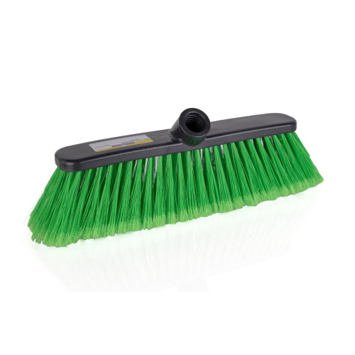 Professional Screw Thread Eco Broom Head with Soft Fibres (H8 x W28 x D7cm) (Box of 12) - Green