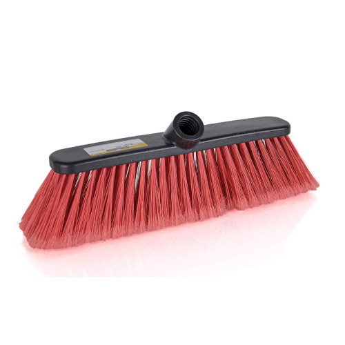 Professional Screw Thread Eco Broom Head with Soft Fibres (H8 x W28 x D7cm) (Box of 12) - Red