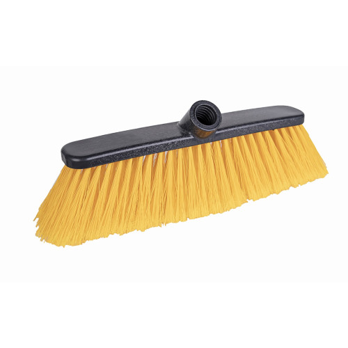 Professional Screw Thread Eco Broom Head with Soft Fibres (H8 x W28 x D7cm) (Box of 12) - Yellow