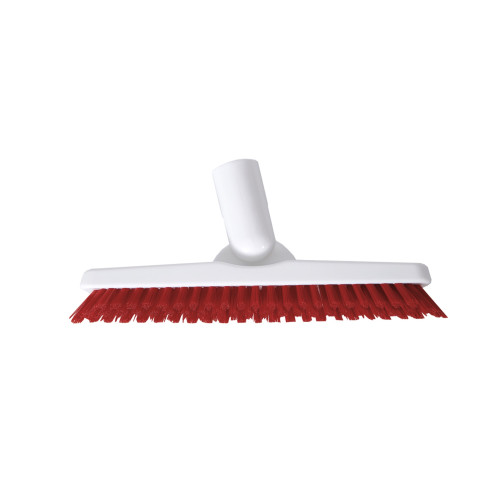 Professional Screw Thread Washable Grout Brush Head with Stiff Fibres (H6 x W23 x D6cm) (Box of 6) - Red