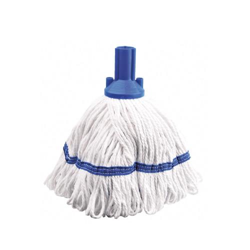 Screw, Socket & Wooden Fit Exel&Acirc;&reg; Revolution Mop Head 300g (Box of 15) - Blue
