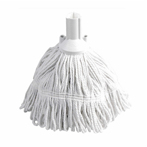 Screw, Socket & Wooden Fit Exel&Acirc;&reg; Revolution Mop Head 300g (Box of 15) - White