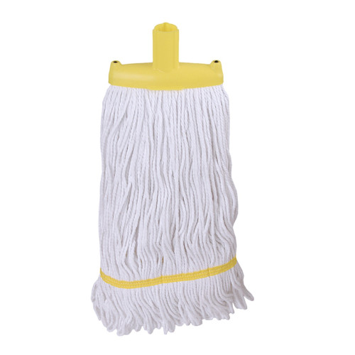 Screw, Socket & Wooden Fit Hygiemix Exel&Acirc;&reg; Prairie Mop Head 340g (Box of 10) - Yellow