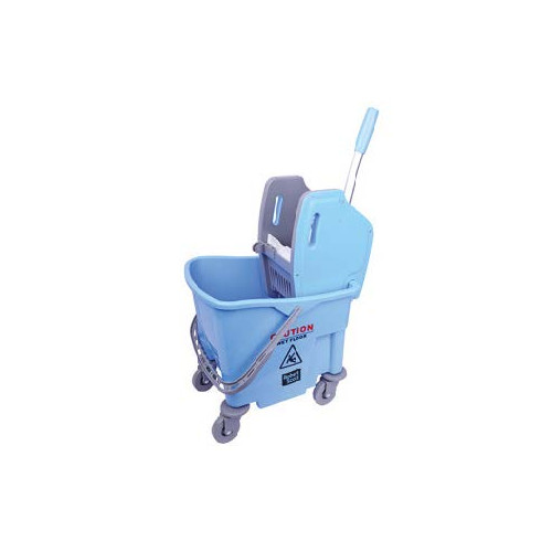 Plastic Kentucky Buffalo Mop Bucket and Wringer 25 Litre (H80 x W50 x D32cm) - Blue
