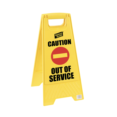 Caution Out of Service Standard Safety Floor Sign (Box of 5)