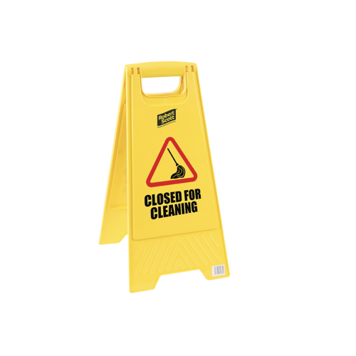 Closed for Cleaning Standard Safety Floor Sign (Box of 5)