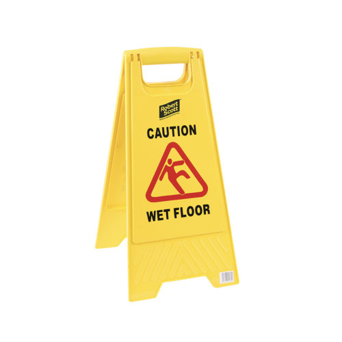 Caution Wet Floor Standard Safety Floor Sign (Box of 5)