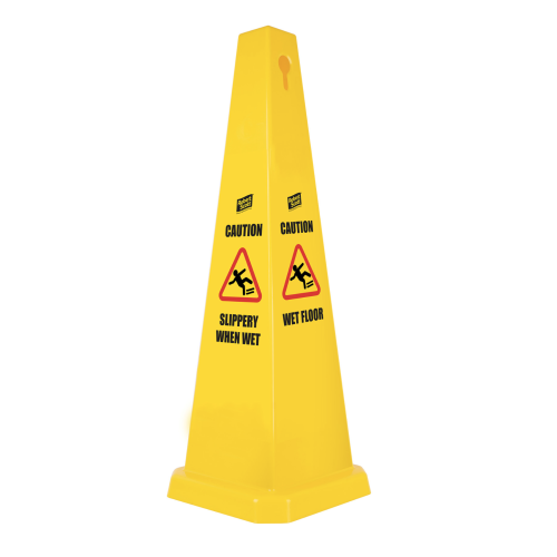 Caution Wet Floor/Slippery when Wet Large Safety Cone (Box of 5)