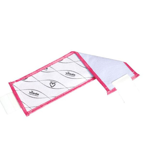 Vileda UltraSpeed Pro r-MicroOne Premium Mop Pad 40cm (Box of 150) - Red