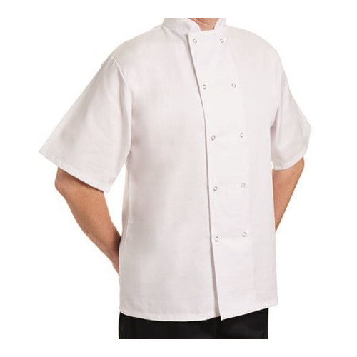 Chef White Short Sleeve Jacket - Small