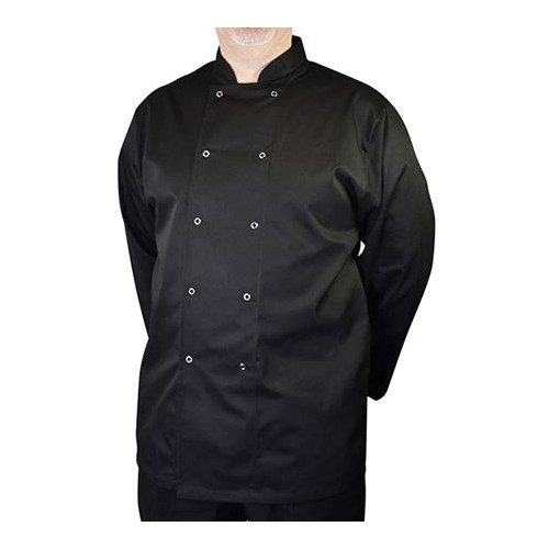 Chef Black Long Sleeve Jacket - Small