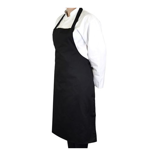 Black Catering Bib Apron 70 x 97cm