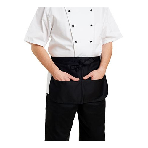 Black Money Pocket Waist Apron 47 x 31cm