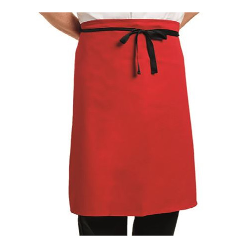 Red Catering Waist Apron 70 x 65cm