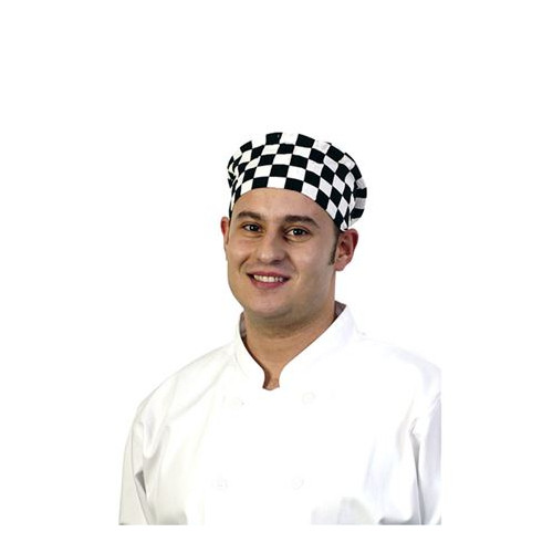 Checkered Polycotton Skull Cap